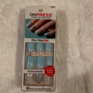 Baby Blue imPress nails